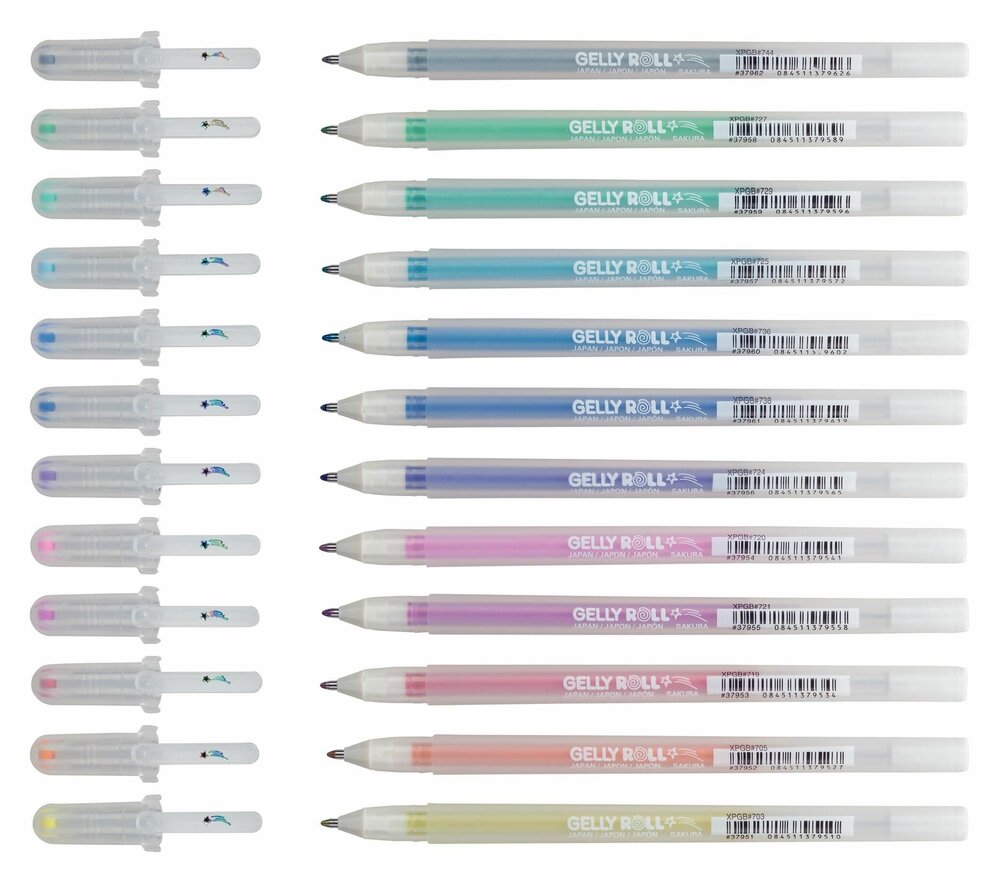 12 x Gelly Roll pennen Stardust set van Sakura