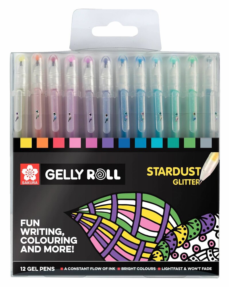 12 x Gelly Roll pennen Stardust set van Sakura