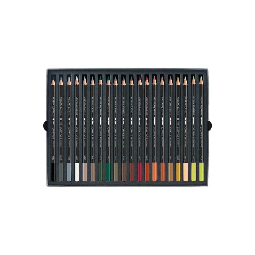 Set met 40 kleuren Caran d'Ache Museum Aquarelpotlood / Pencil Set 340