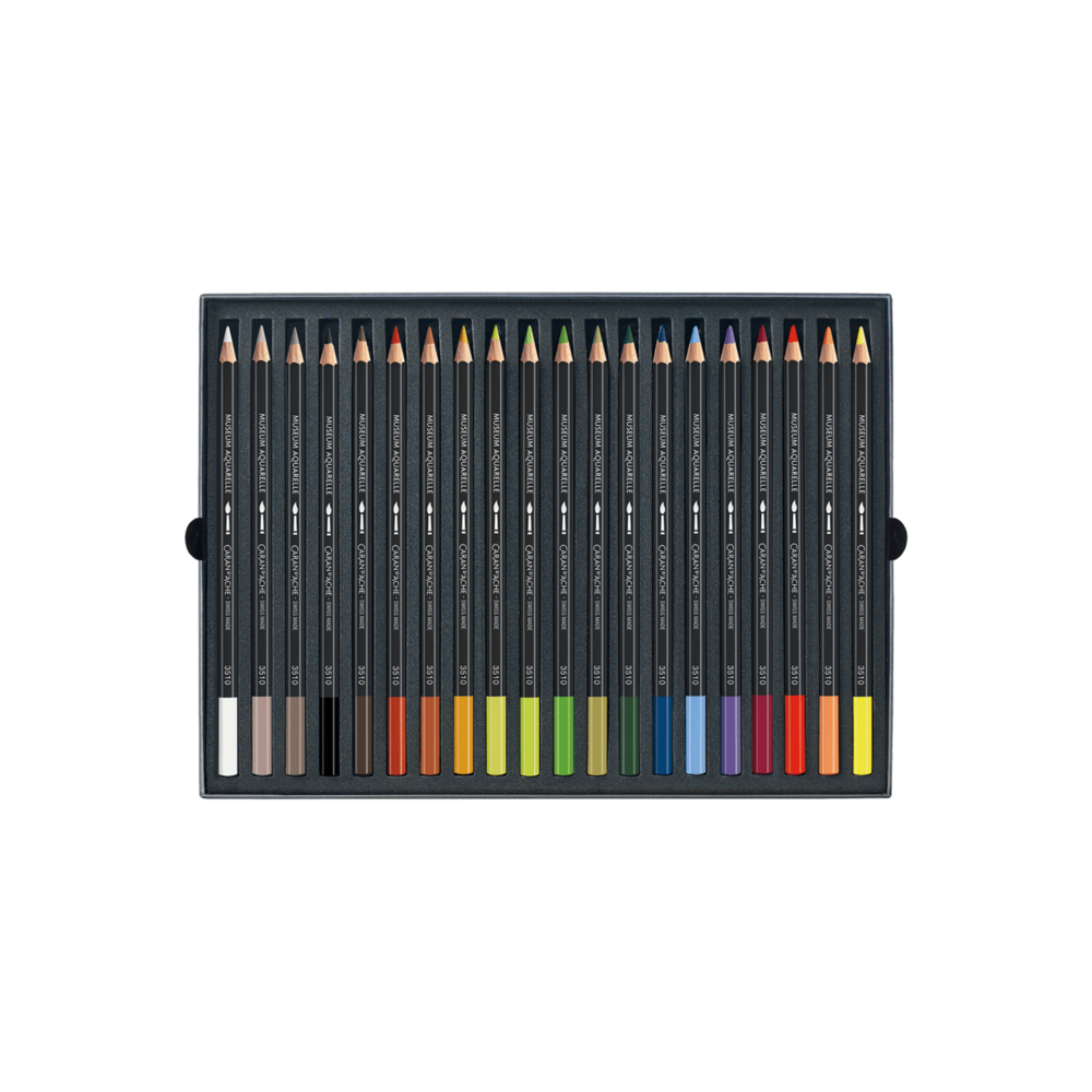 Set met 20 landschapskleuren Caran d'Ache Museum Aquarelpotlood / Pencil Set 420