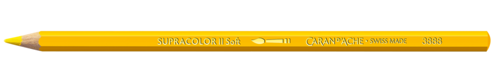 Geel / Yellow Caran d'Ache Supracolor Aquarelpotlood / pencil Kleur 010
