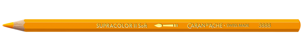 Goudgeel / Golden Yellow Caran d'Ache Supracolor Aquarelpotlood / pencil Kleur 020