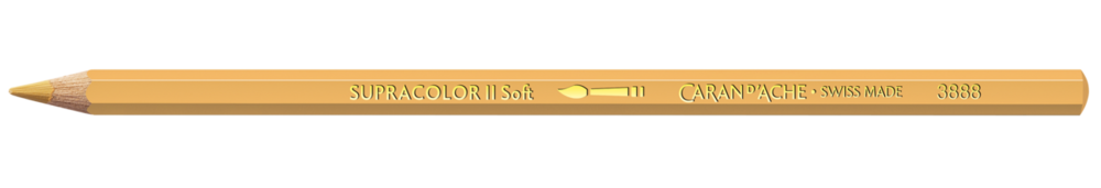 Strogeel / Straw Yellow Caran d'Ache Supracolor Aquarelpotlood / pencil Kleur 031