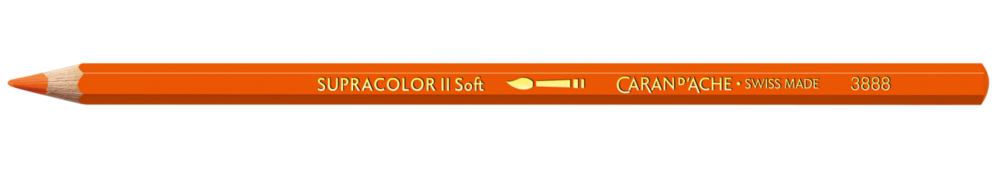 Geelrood / Yellow Red Caran d'Ache Supracolor Aquarelpotlood / pencil Kleur 040