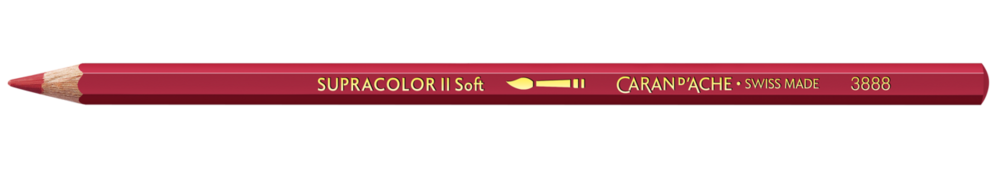 Indischrood / Indian Red Caran d'Ache Supracolor Aquarelpotlood / pencil Kleur 075