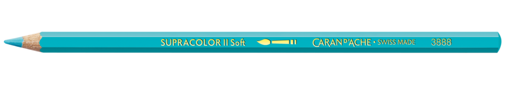 Turkooisblauw / Turquoise Blue Caran d'Ache Supracolor Aquarelpotlood / pencil Kleur 171