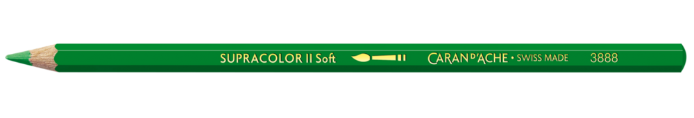 Weidegroen / Meadow Green Caran d'Ache Supracolor Aquarelpotlood / pencil Kleur 220