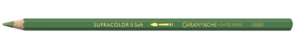 Mosgroen / Moss Green Caran d'Ache Supracolor Aquarelpotlood / pencil Kleur 225