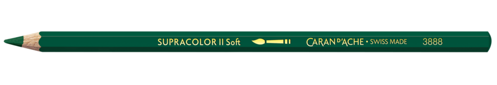 Donkergroen / Dark Green Caran d'Ache Supracolor Aquarelpotlood / pencil Kleur 229