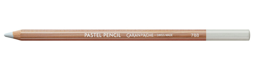 Zilvergrijs / Silver Grey Caran d'Ache Pastel Potlood / Pencil Kleur 002