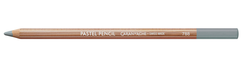 Staalgrijs / Steel Grey Caran d'Ache Pastel Potlood / Pencil Kleur 004