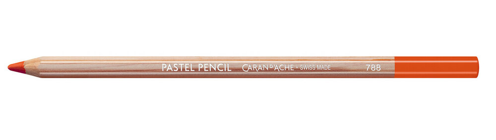 Oranjerood / Orange Red Caran d'Ache Pastel Potlood / Pencil Kleur 050