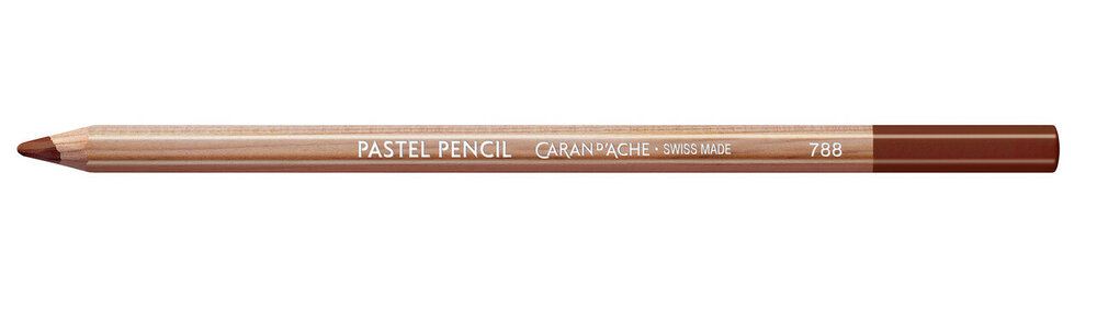 Gebrande Sienna / Burnt Sienna Caran d'Ache Pastel Potlood / Pencil Kleur 069