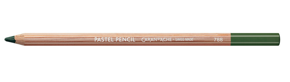 Donkergroen / Dark Green Caran d'Ache Pastel Potlood / Pencil Kleur 229