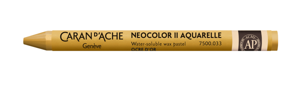Goudoker / Golden Ochre Caran d'Ache Neocolor II Watervermengbaar Wax Pastels Kleur 033