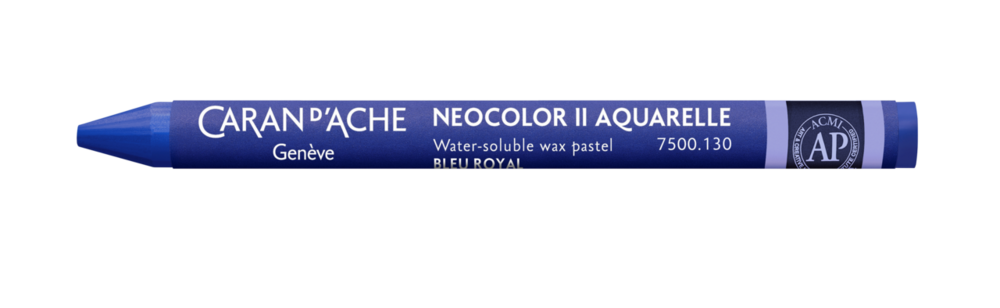 Koningsblauw / Royal Blue Caran d'Ache Neocolor II Watervermengbaar Wax Pastels Kleur 130