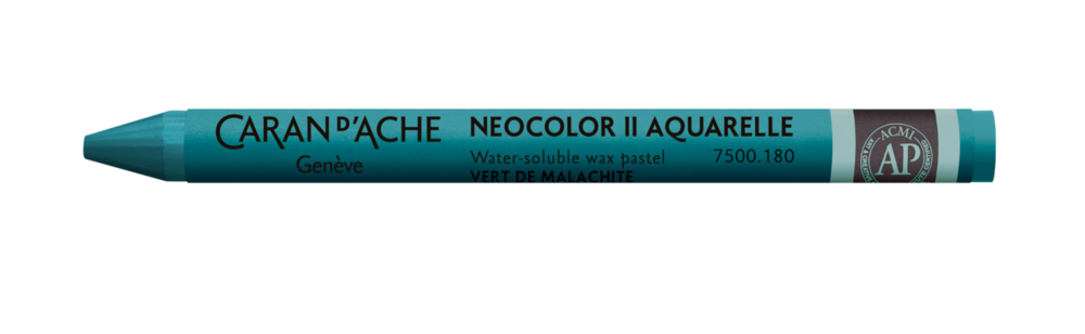 Malachite Groen / Malachite Green Caran d'Ache Neocolor II Watervermengbaar Wax Pastels Kleur 180