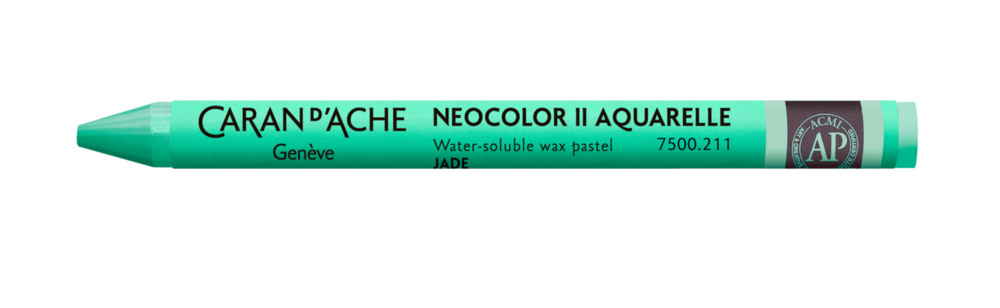 Jade / Jade Caran d'Ache Neocolor II Watervermengbaar Wax Pastels Kleur 211