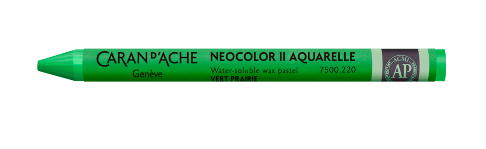Weidegroen / Meadow Green Caran d'Ache Neocolor II Watervermengbaar Wax Pastels Kleur 220