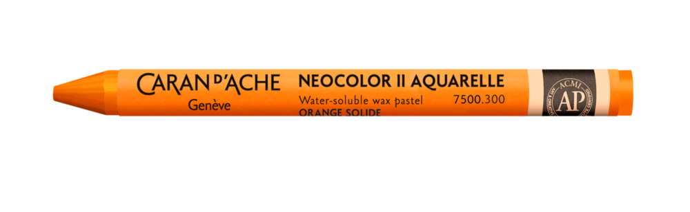 Oranje Lichtecht / Lightfast Orange Caran d'Ache Neocolor II Watervermengbaar Wax Pastels Kleur 300