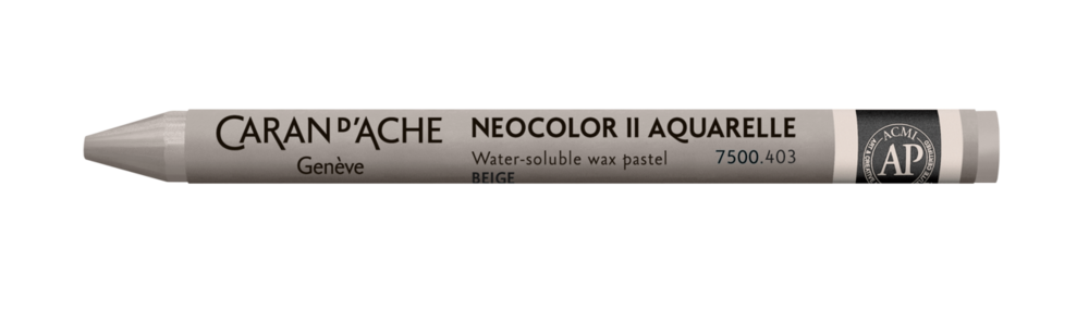 Beige / Beige Caran d'Ache Neocolor II Watervermengbaar Wax Pastels Kleur 403