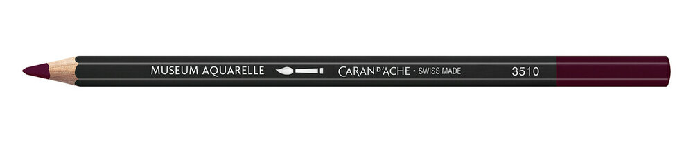 Pruimkleurig Donker / Dark Plum Caran d'Ache Museum Aquarelpotlood / Pencil Kleur 106