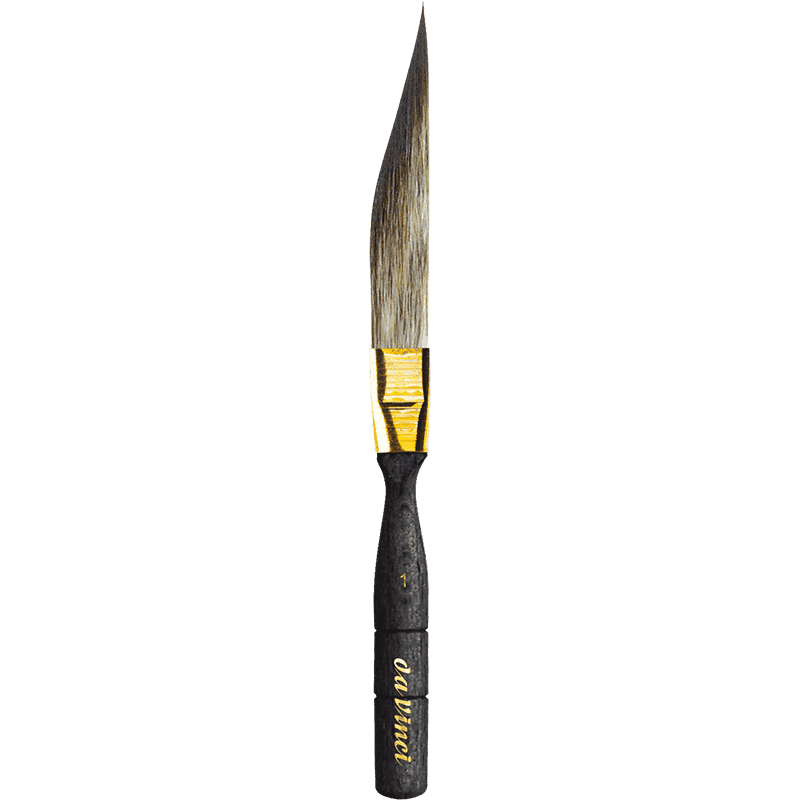 Nr 1 da Vinci CASANEO zwaart / sword voor aquarelverf met korte steel Serie 703