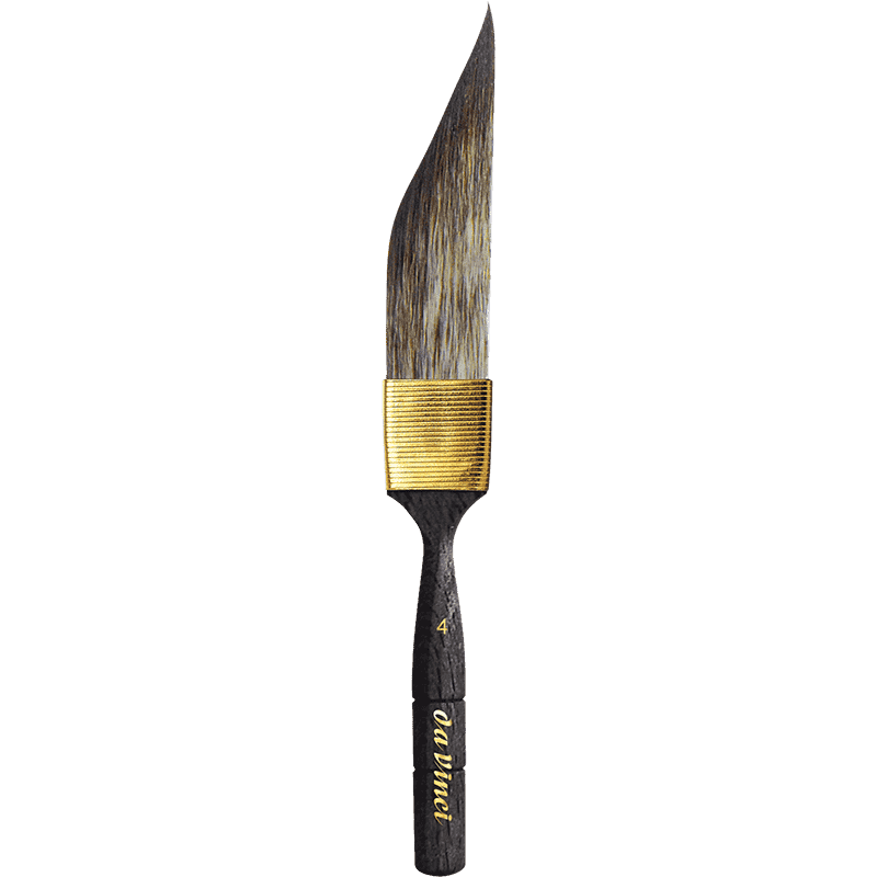 Productfoto van de Nr 4 da Vinci CASANEO zwaart / sword voor aquarelverf met korte steel Serie 703 4017505201777