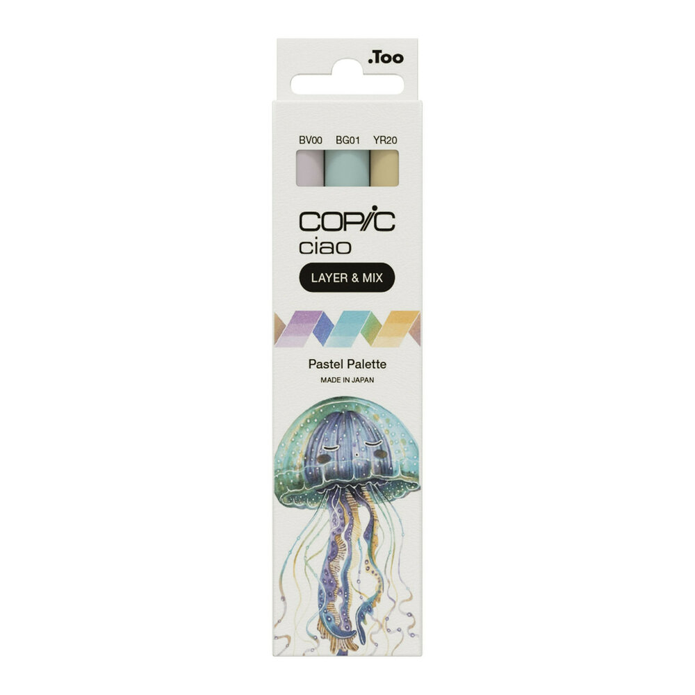 3 x Layer &amp; Mix Pastel Palet Copic Ciao alchohol inkt markers Set 301