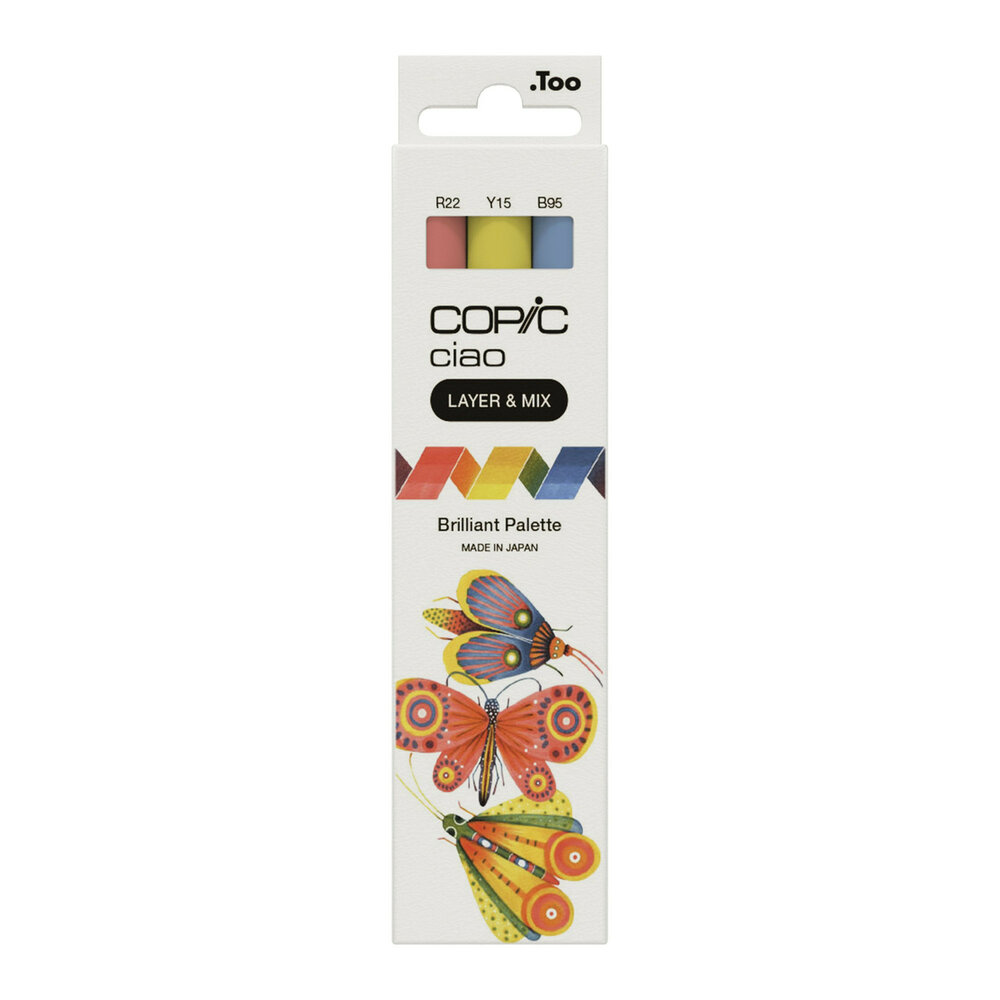 3 x Layer &amp; Mix Brilliant Palet Copic Ciao alchohol inkt markers Set 303