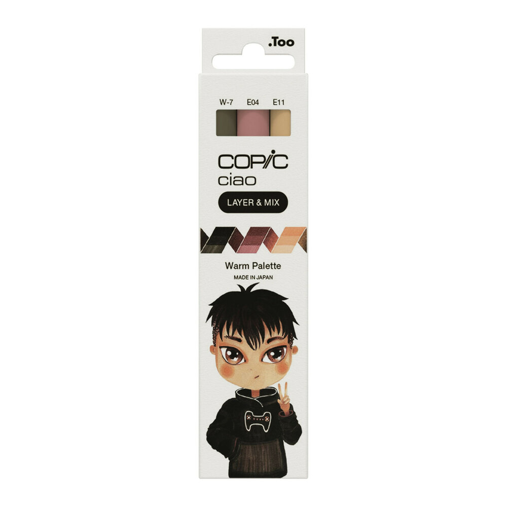 3 x Layer &amp; Mix Warm Palet Copic Ciao alchohol inkt markers Set 311