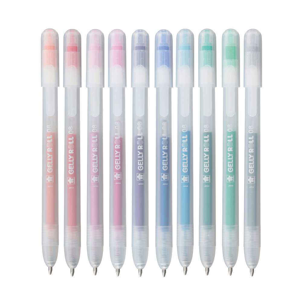 10 x Stardust Sakura Retractable Gelly Roll (klikpen) Set A10