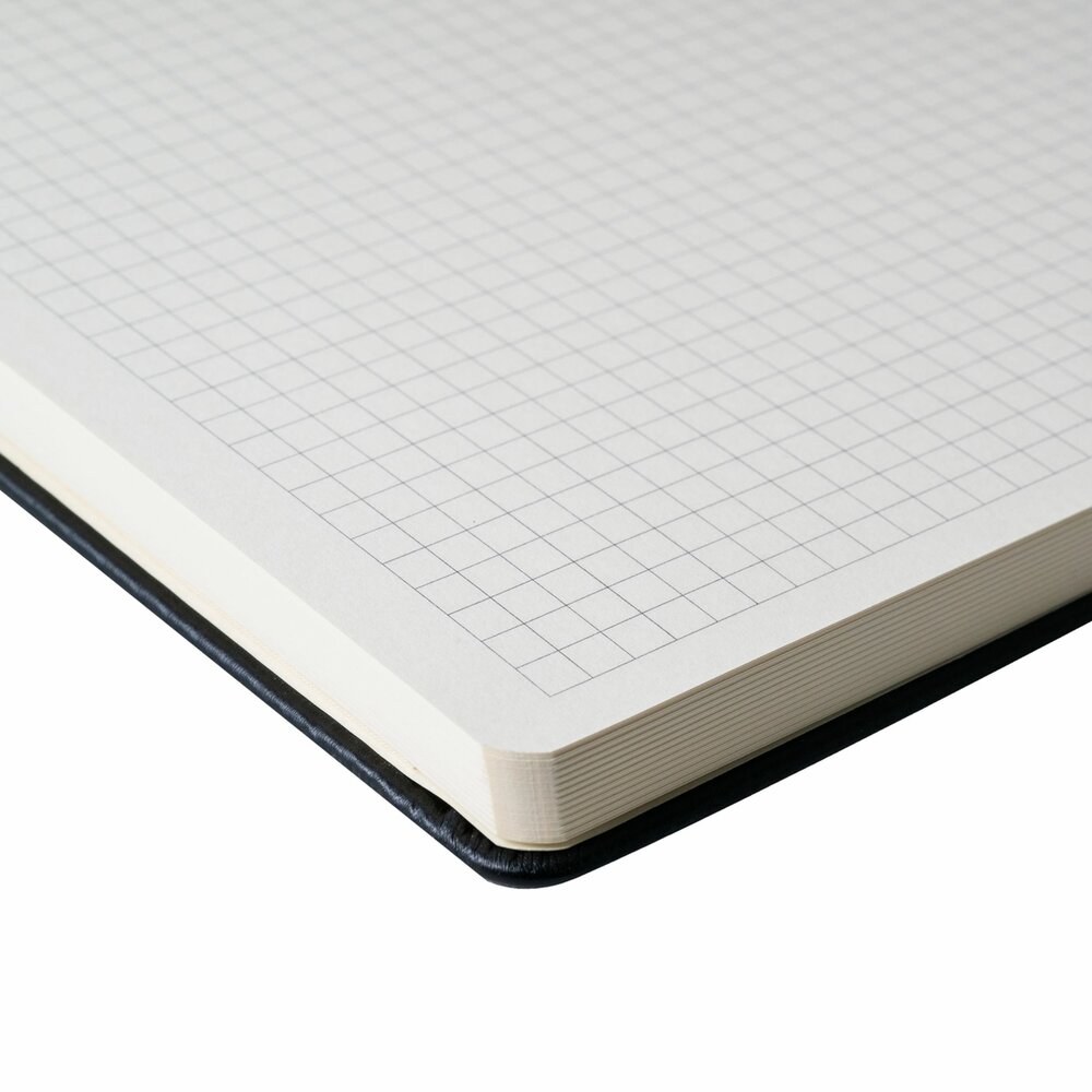 Voorbeeldpagina met geruit papier uit Sakura notitieboek