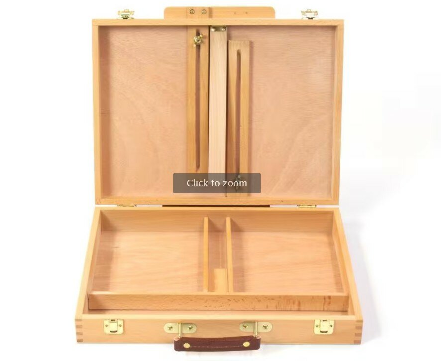 Open Kangaro Boxezel met zicht op 3 vakken voor schildermaterialen.