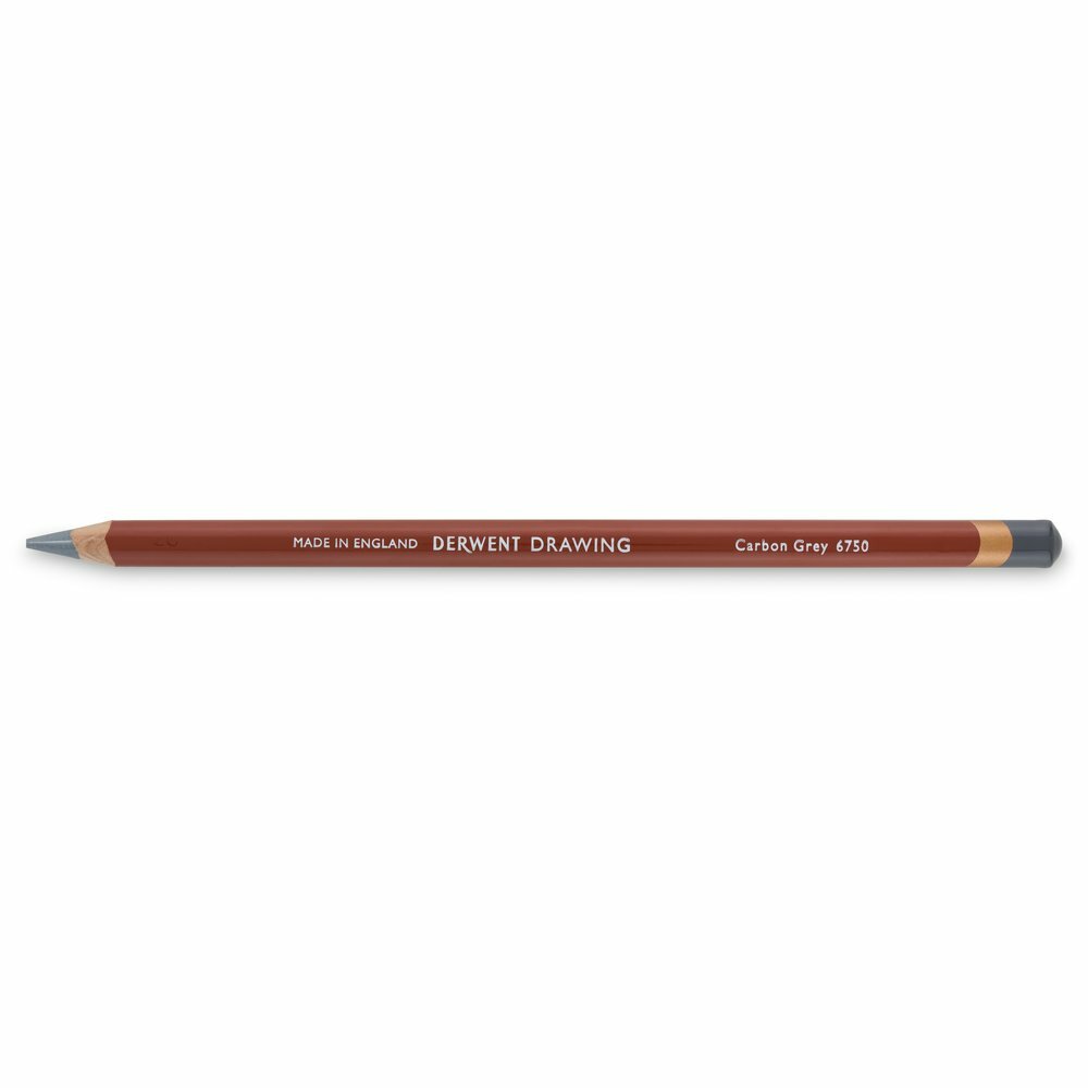 Carbon Grey Drawing Pencil / Potlood van Derwent Kleur 6750