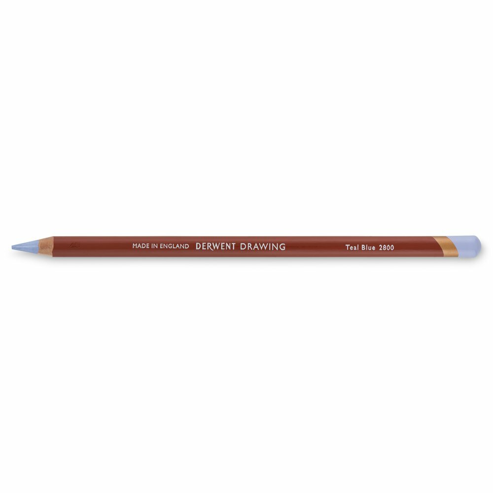 Teal Blue Drawing Pencil / Potlood van Derwent Kleur 2800