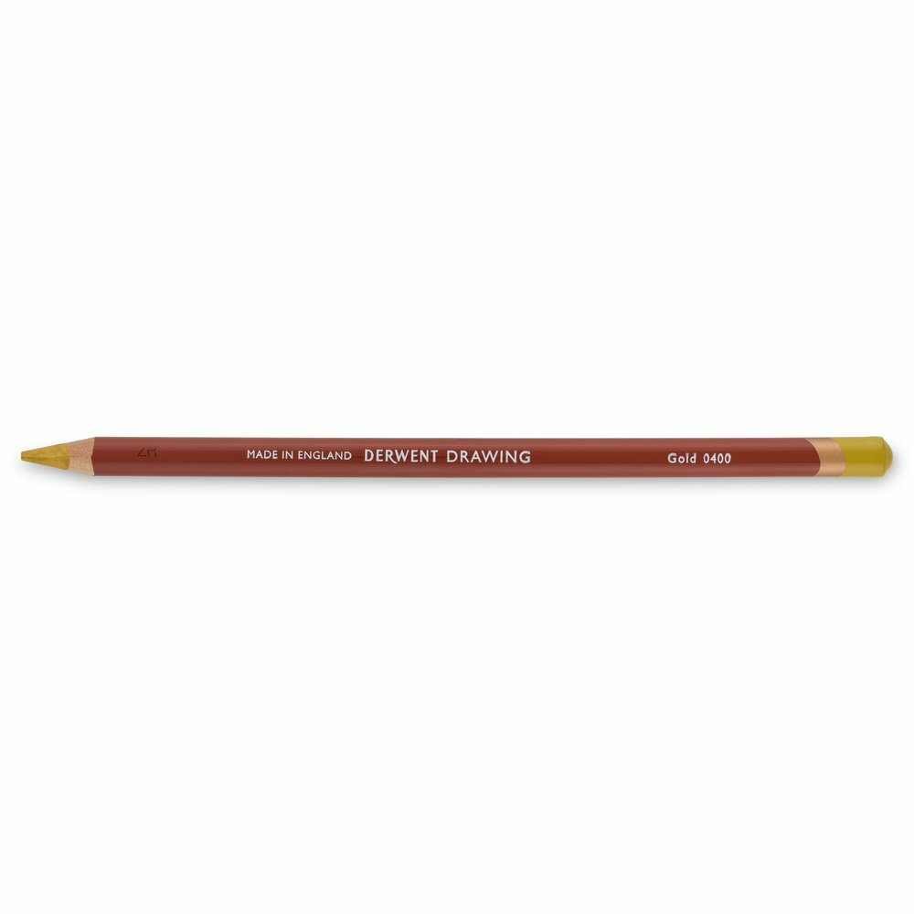 Gold Drawing Pencil / Potlood van Derwent Kleur 0400