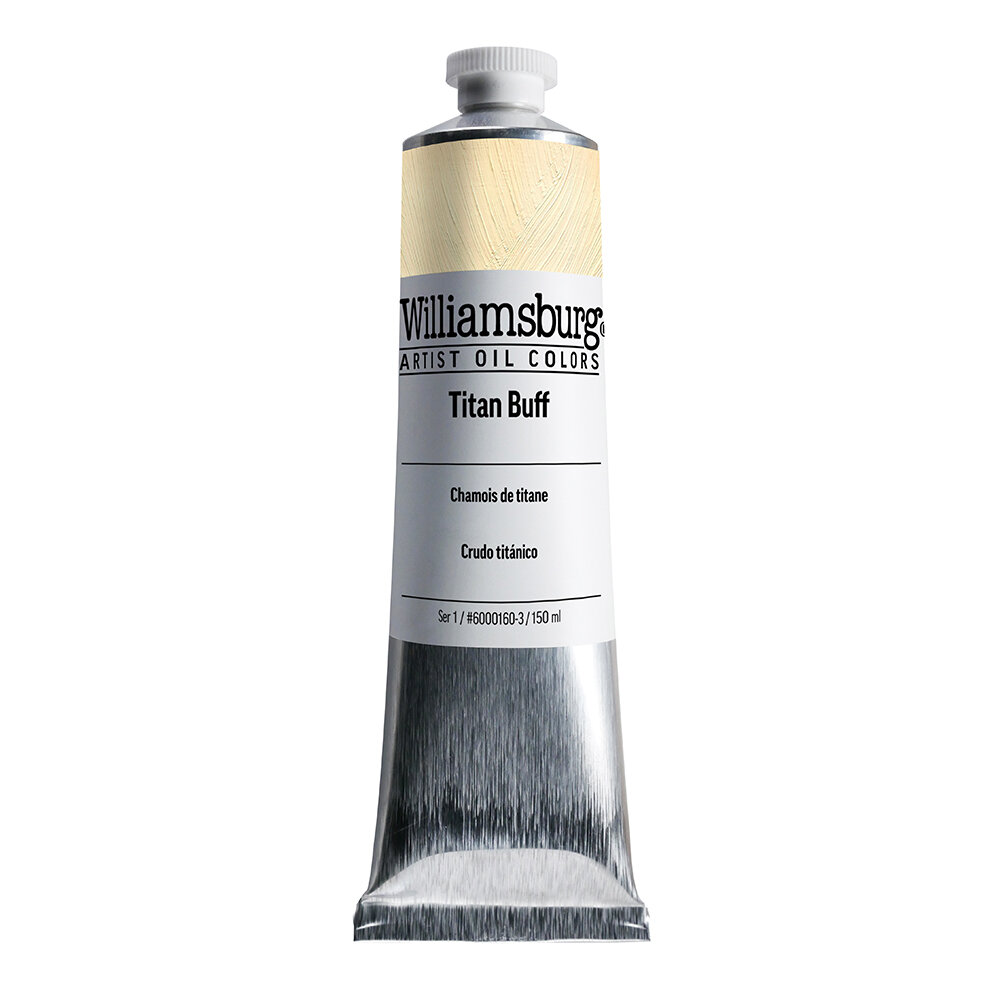 Titanium Buff / Titaanbuff  (S1) Williamsburg Olieverf 150 ML Kleur 0160
