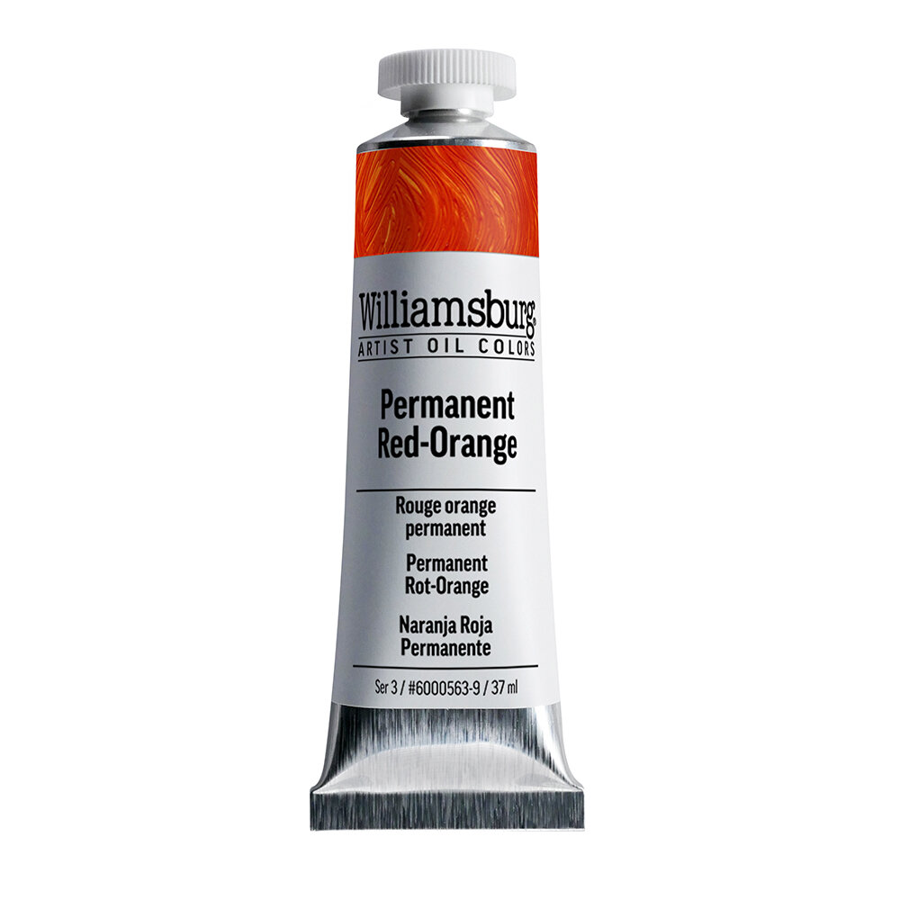 Permanent Red-Orange / Permanent Rood-Oranje (S3) Williamsburg Olieverf 37 ML Kleur 0563