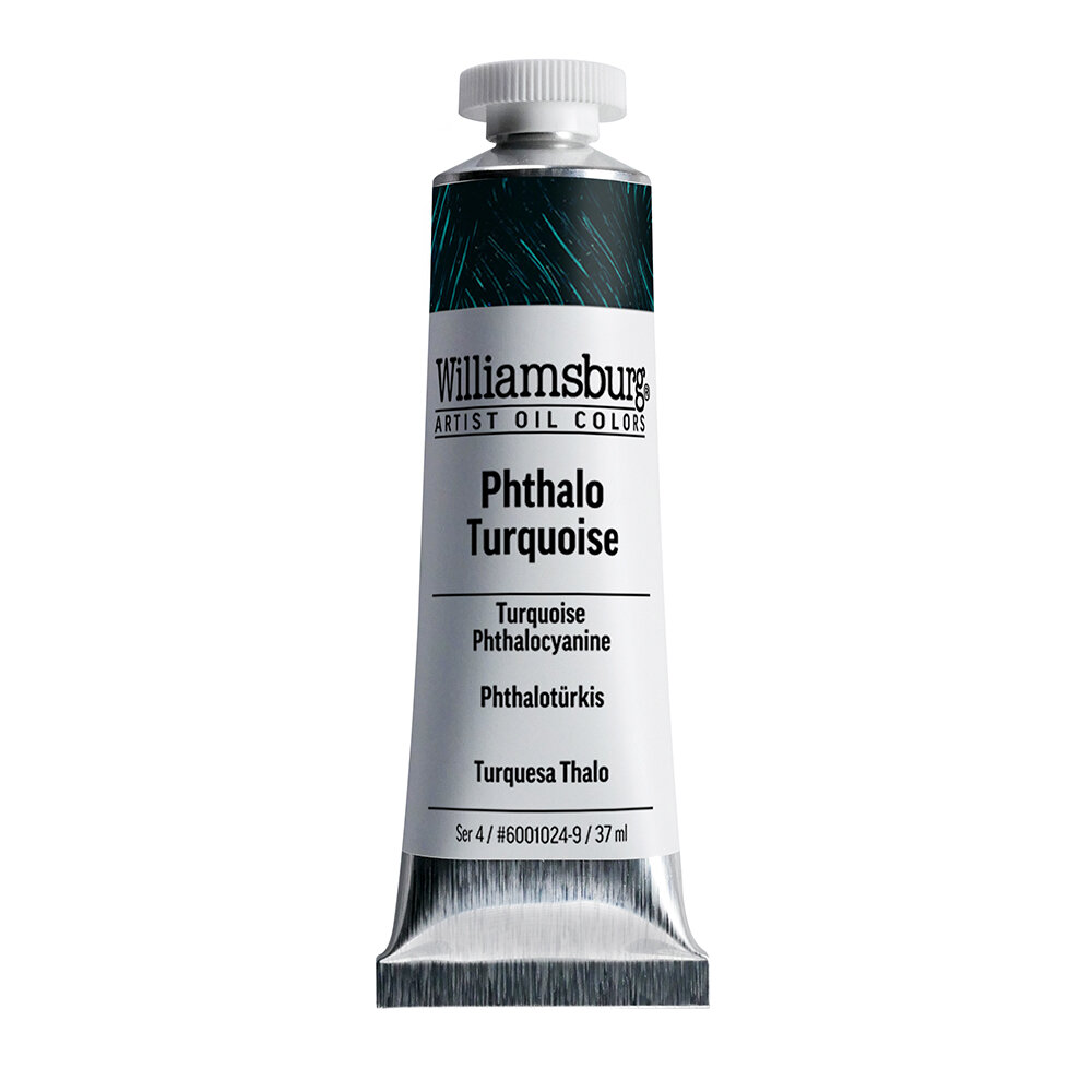 Phthalo Turquoise / Phthaloturkoois (S4) Williamsburg Olieverf 37 ML Kleur 1024