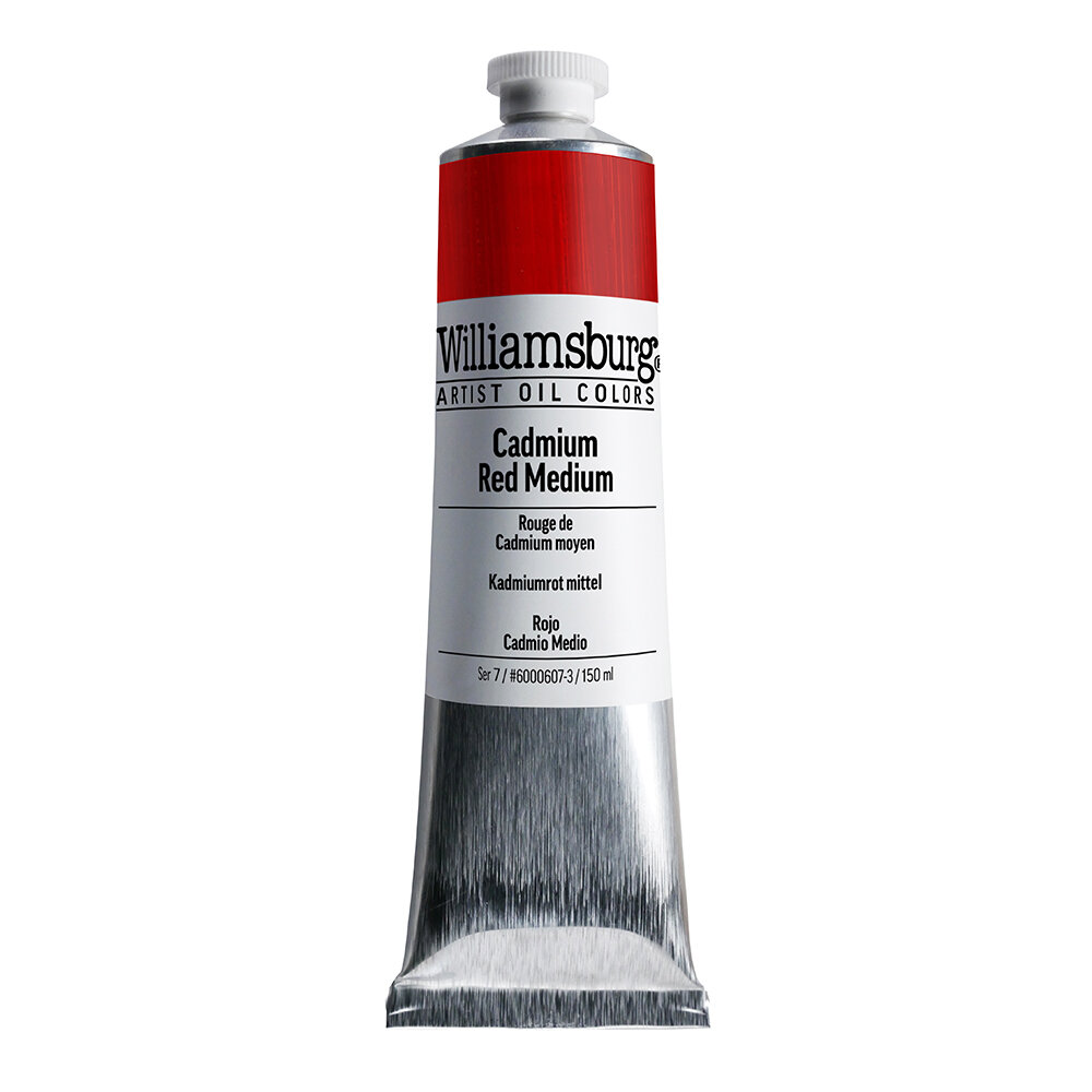 Cadmium Medium Red / Cadmiumrood Medium (S7) Williamsburg Olieverf 150 ML Kleur 0607