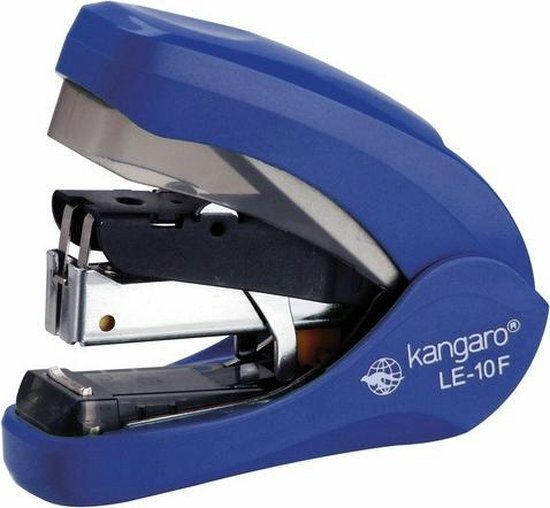 Nietmachine Kangaro LE-10F blauw flat clinch max 20 vel