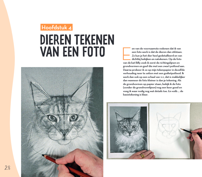 Basisboek Dieren tekenen &amp; schilderen van Julia Woning met technieken voor potlood, PanPastel, aquarel en acryl
