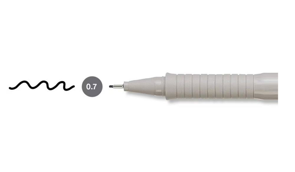Ecco Pigment tekenpen Faber-Castell (0,7 mm) Zwart