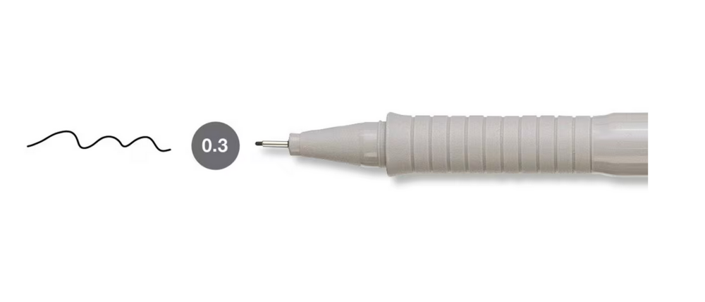 Ecco Pigment tekenpen Faber-Castell (0,3 mm) Zwart