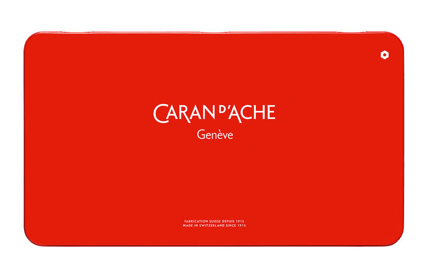 Lege Caran d'Ache metalen box 84 wax oil pastels