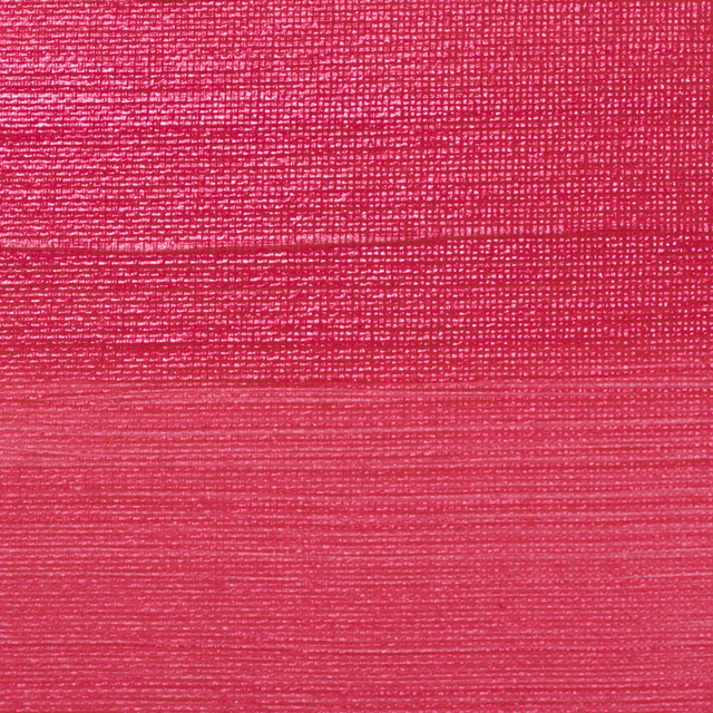 Een close-up macro-opname van een vlakke, Metallicrode (832) verftextuur op canvas of paneel. De afbeelding laat de fijne, hori