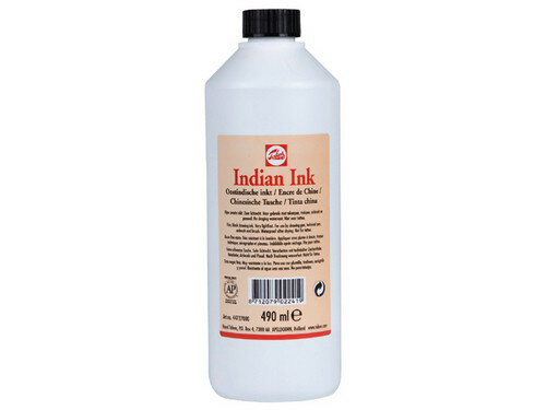 Oostindische Inkt Talens 490 ML.