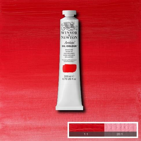 Bright Red Artists Oil Colour Winsor &amp; Newton 200 ML Kleur 042