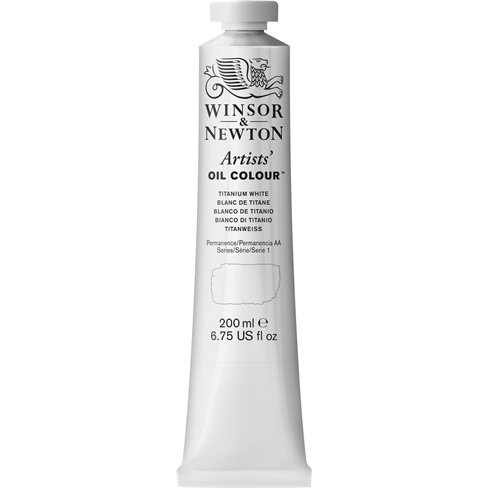 Titanium White Artists Oil Colour Winsor &amp; Newton 200 ML Kleur 644